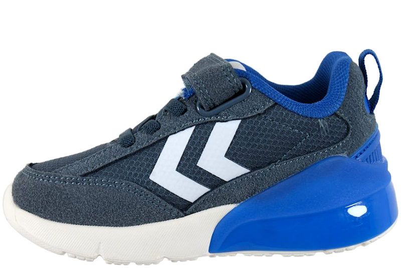 HUMMEL DAYLIGHT JR SKO I BLÅ TEKSTIL MED LYS