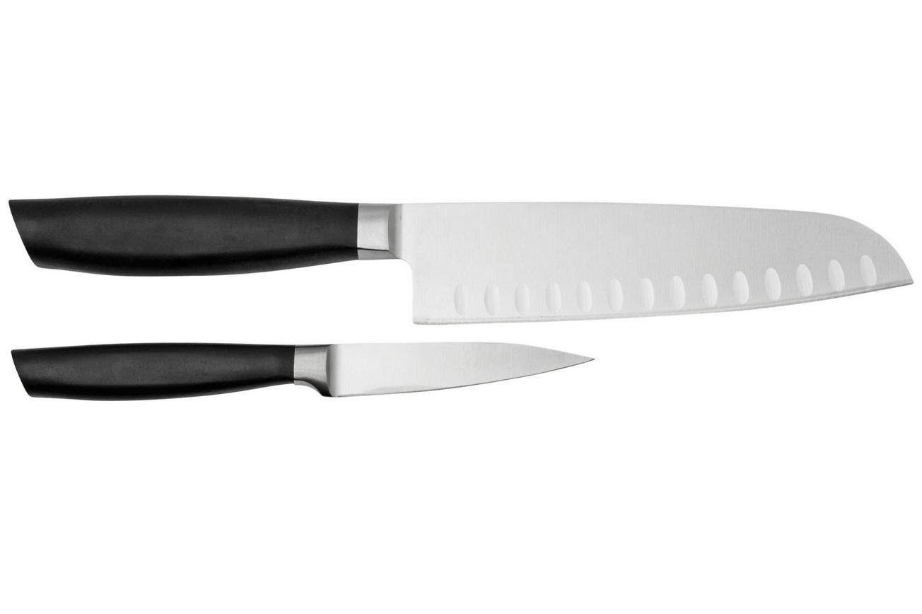 Zwilling All Star 1022780, 2-delige messenset, santoku en officemes, zilver