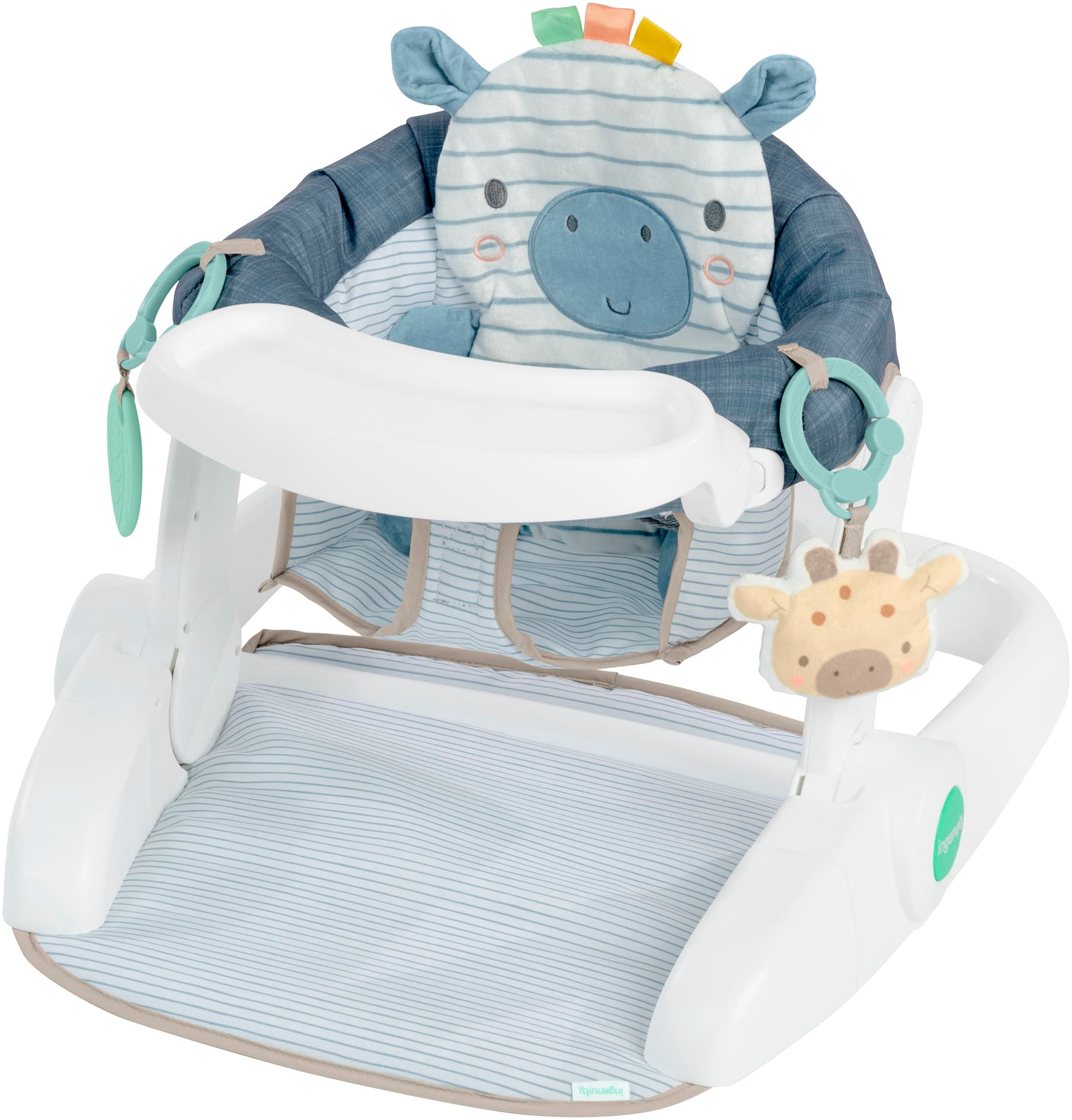 ingenuity Tischsitz »Prop Spot™ Learn-to-Sit™ - Casi™« inklusive 2 Spielzeugen und 3 bunten Anhängern
