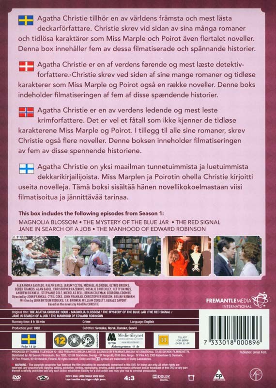 Agatha Christie Hour, The: Box 2 (5 film) - DVD