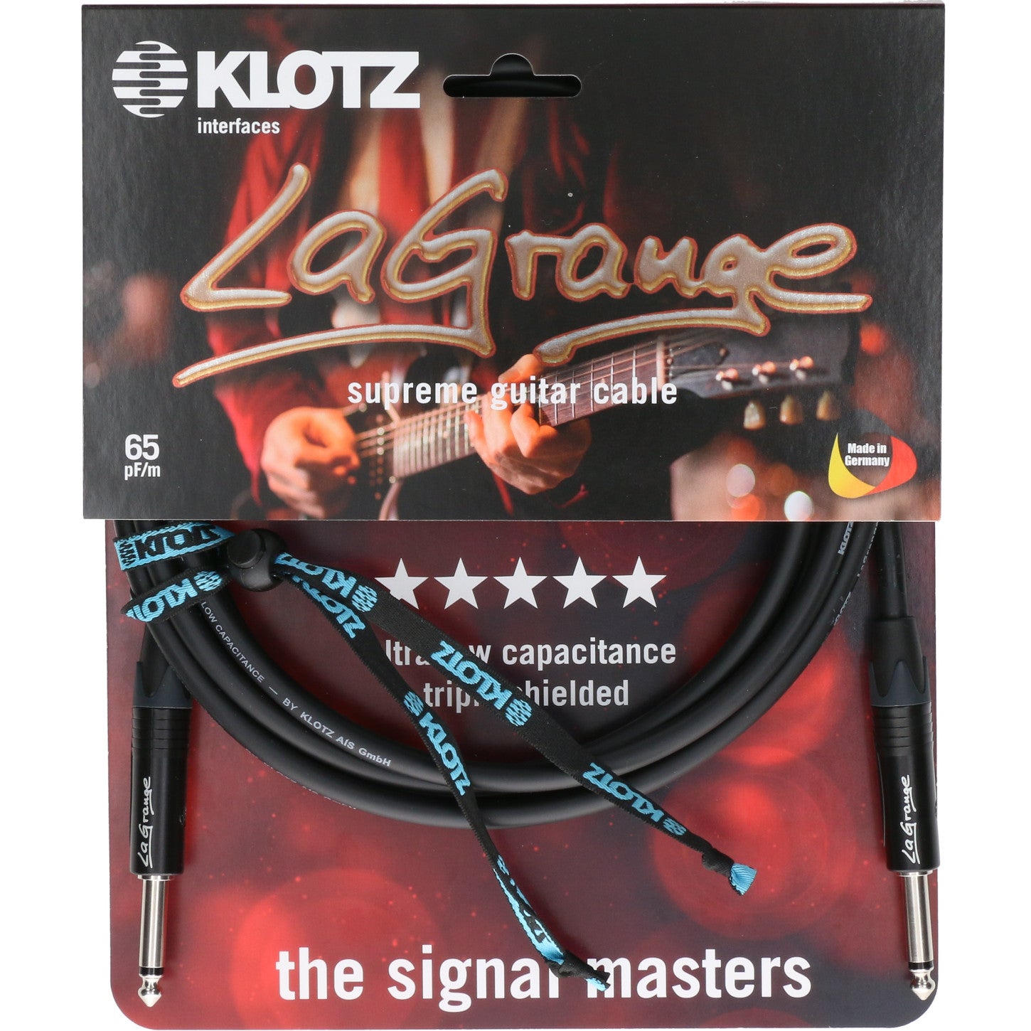 Klotz LA-PP0600 LaGrange gitaarkabel 6 meter recht - recht
