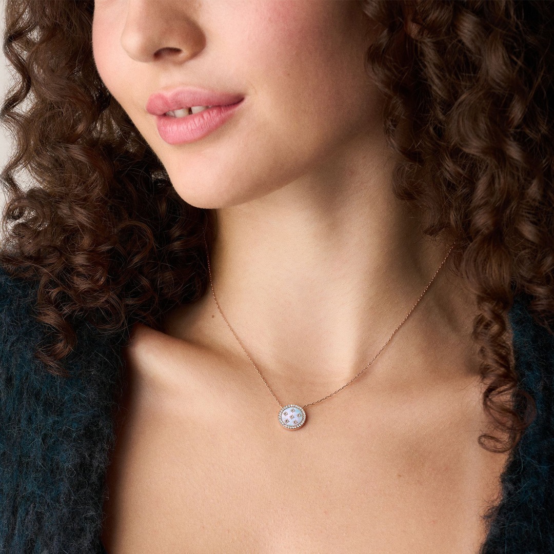 Fossil Merrit Halskette Classic Mother-of-Pearl
