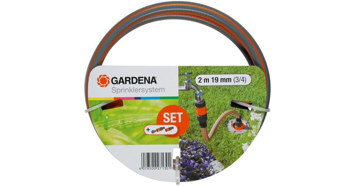 GARDENAProfi-System Aansluitgarnituur kraanstuk  (Grijs/oranje, 2713-20 | voor GARDENA Pipeline of Sprinklersystem)