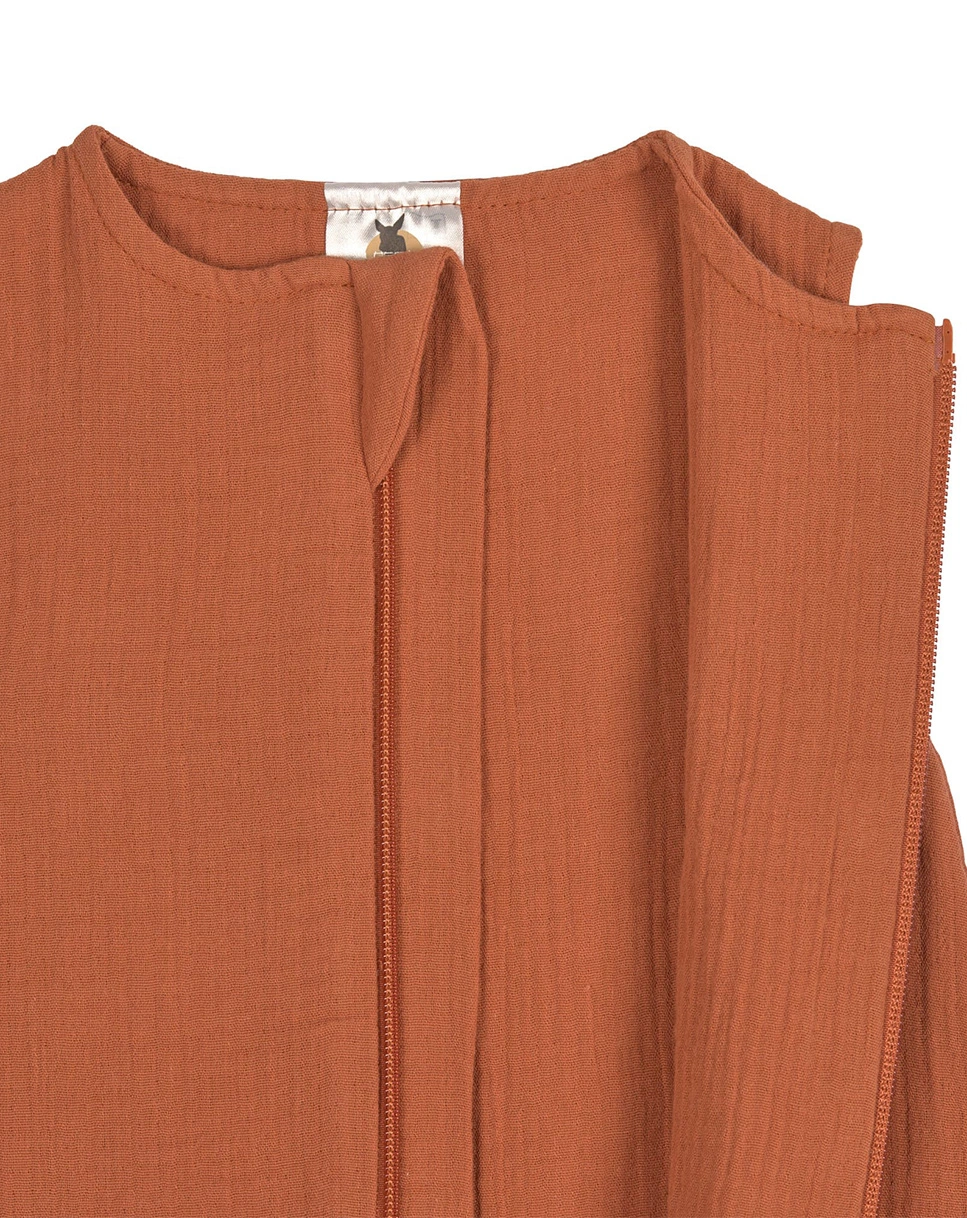 Sommerschlafsack COSY MUSLIN in rust