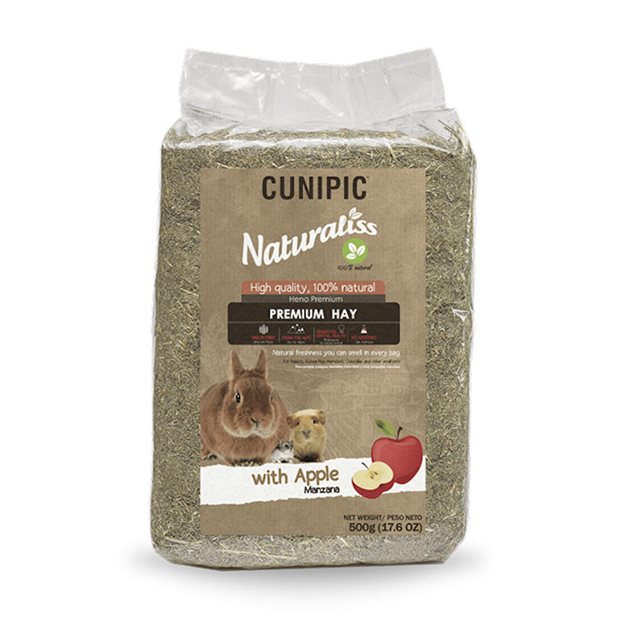 Feno Cunipic Naturaliss com Maçã para roedores