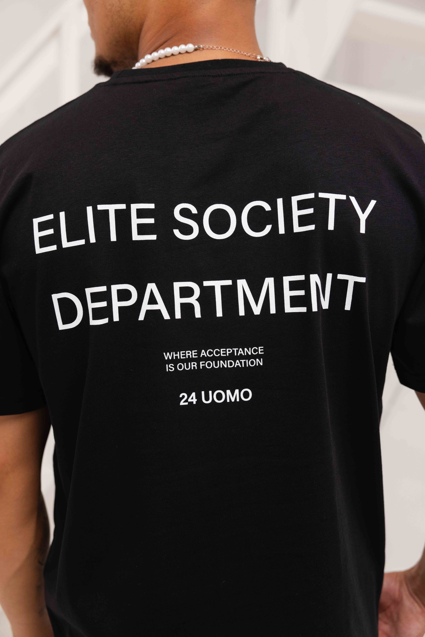 24 Uomo Elite Society T-Shirt Zwart