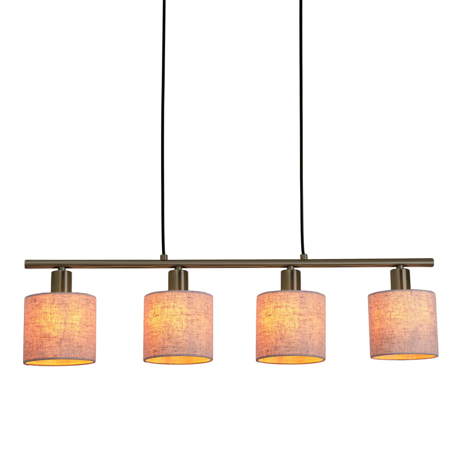 Pendelleuchte MARON - weiß-braun - 4-flammig