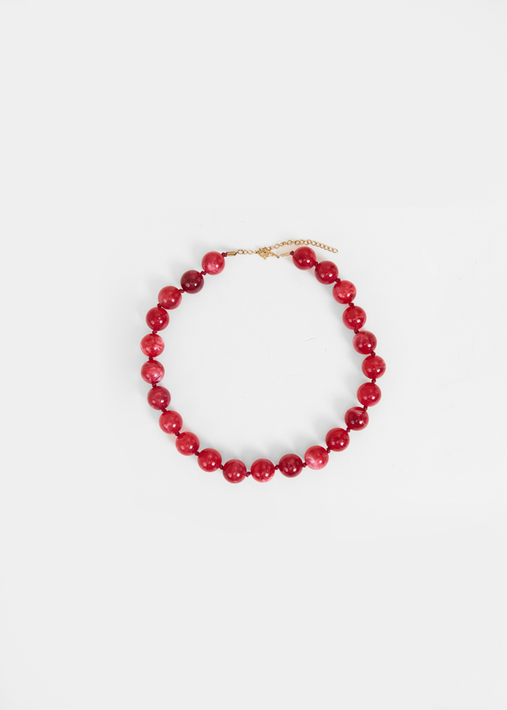 Strawberry ketting rood