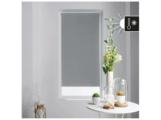 Store enrouleur occultant - 90 x 180 cm - Occult - Gris