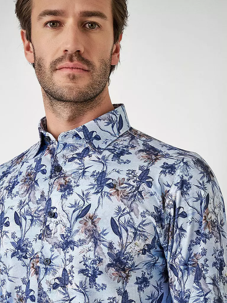 DESOTO Jerseyhemd Slim Fit hellblau