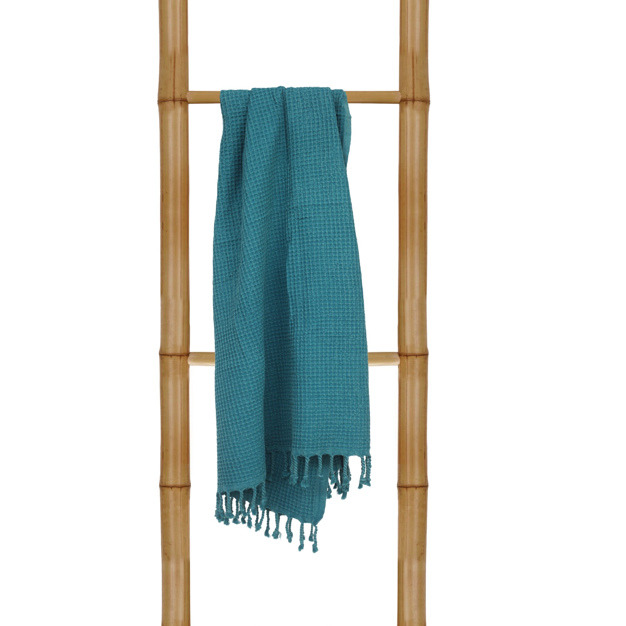 Hamamtuch 'Leme', petrol, L 175 cm, B 95 cm von fischer's lagerhaus