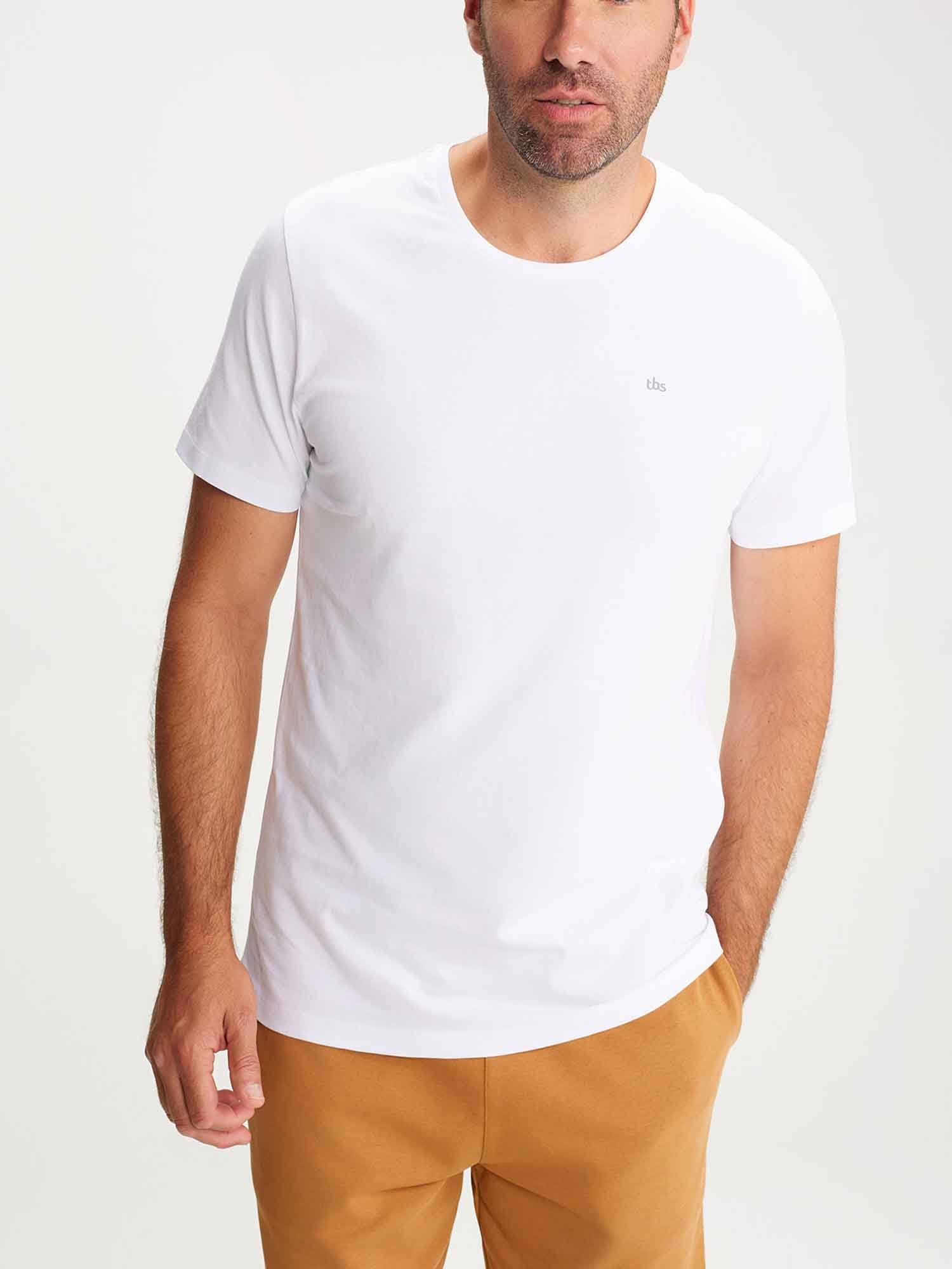 Tee shirt Homme Coton Blanc