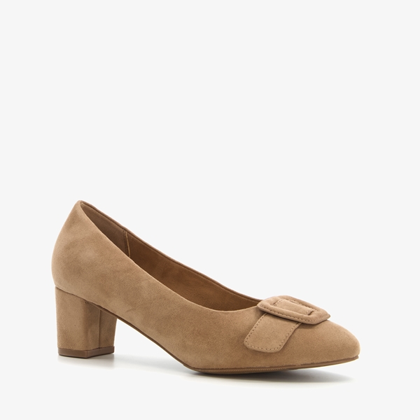 Nova dames pumps met gesp taupe