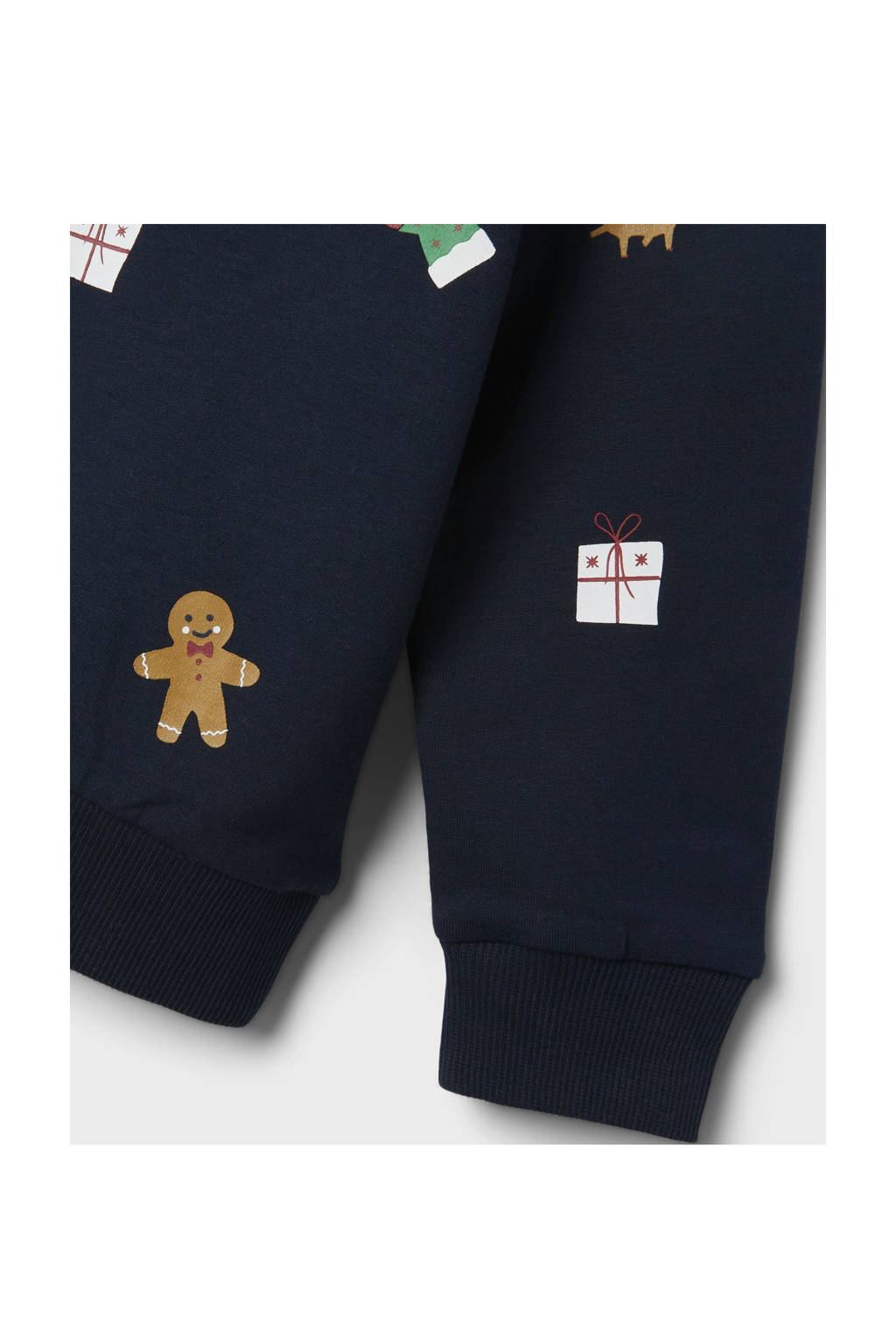 NAME IT kerstsweater donkerblauw