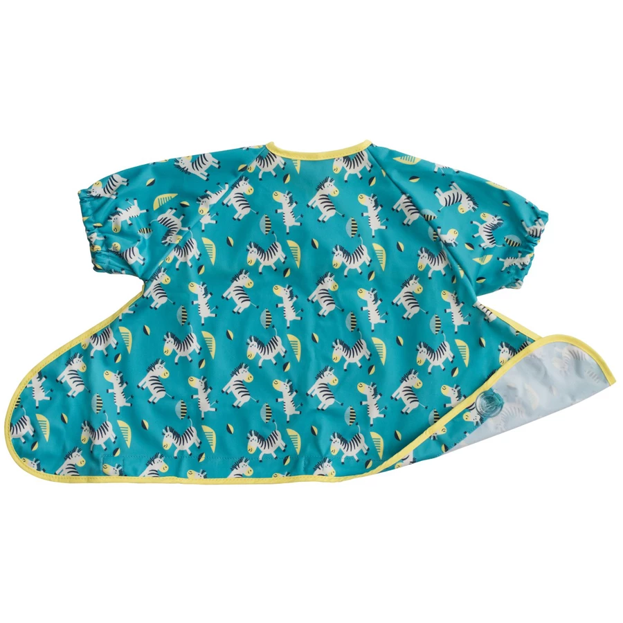 TidyTot Lätzchen Tidy Tot Cover & Catch Kurzarm Lätzchen Tanzende Zebras