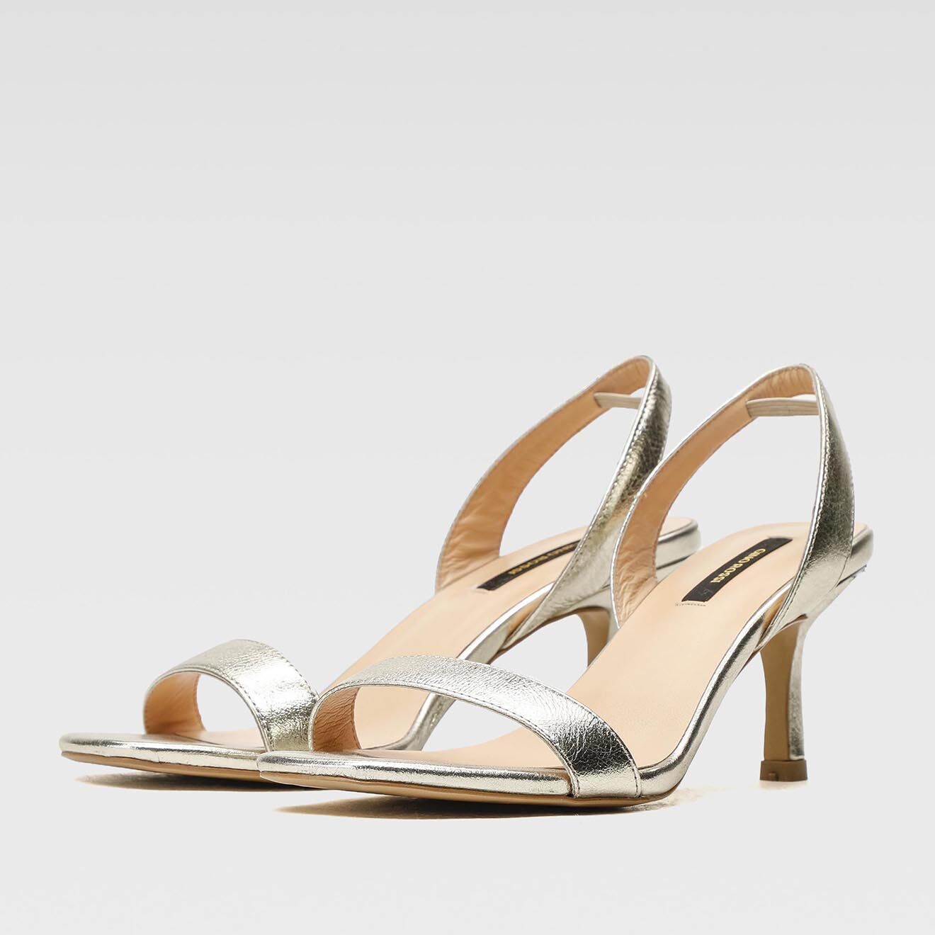 Gino Rossi Sandales en Cuir Luna dorées - Talon 7,5 cm