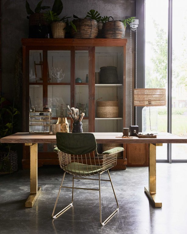 HKliving Wire Armchair stoel zwart