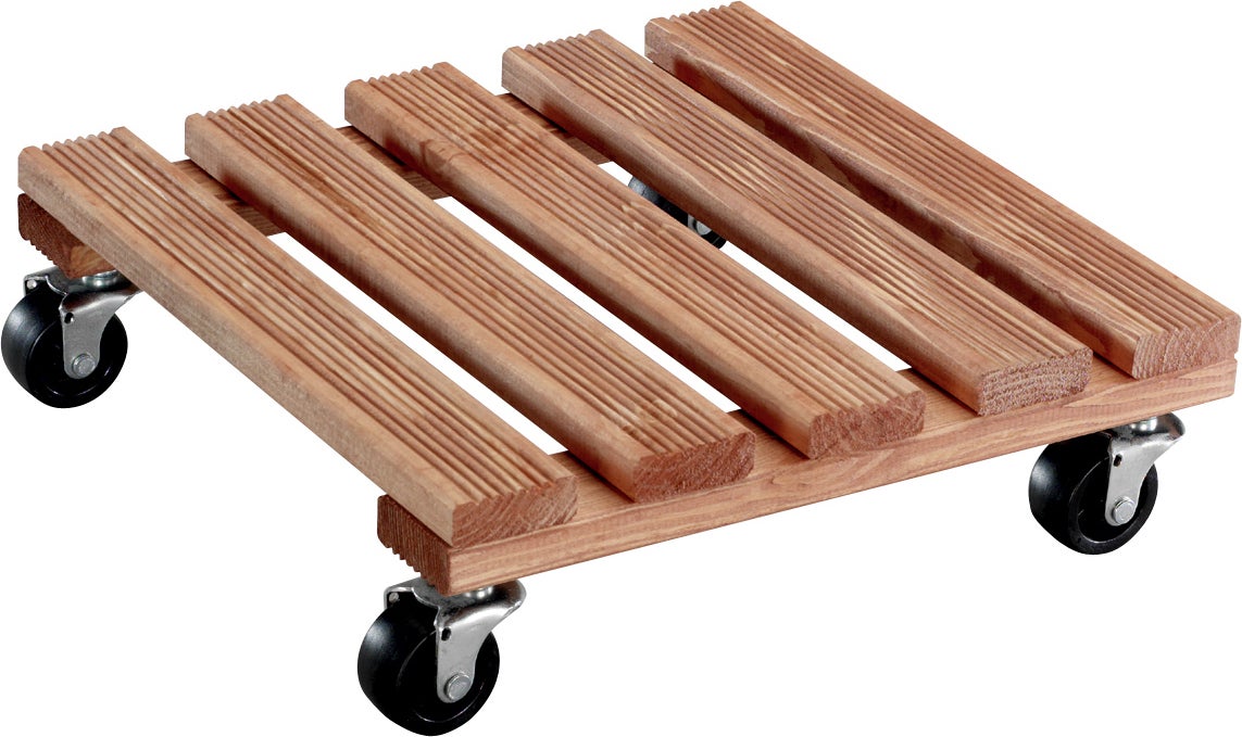 Trolley Toscane antislip 29 x 29 x 8,5 cm bruin