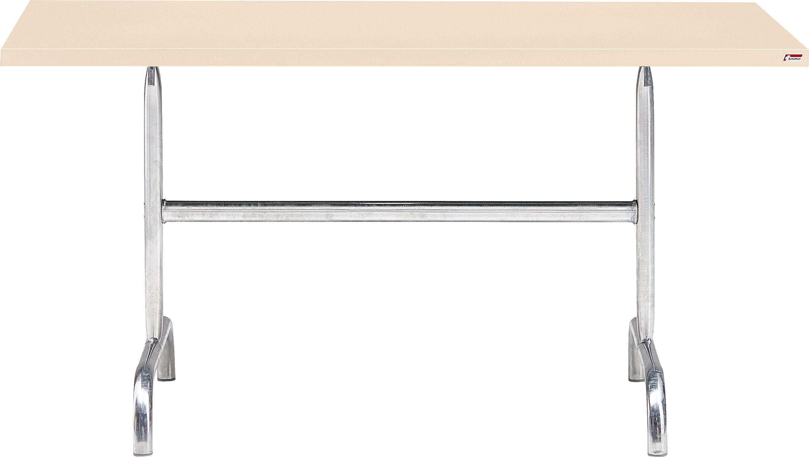Schaffner SÄNTIS Klapptisch - Sand / B: 140.0 cm x T: 80.0 cm x H: 72.0 cm