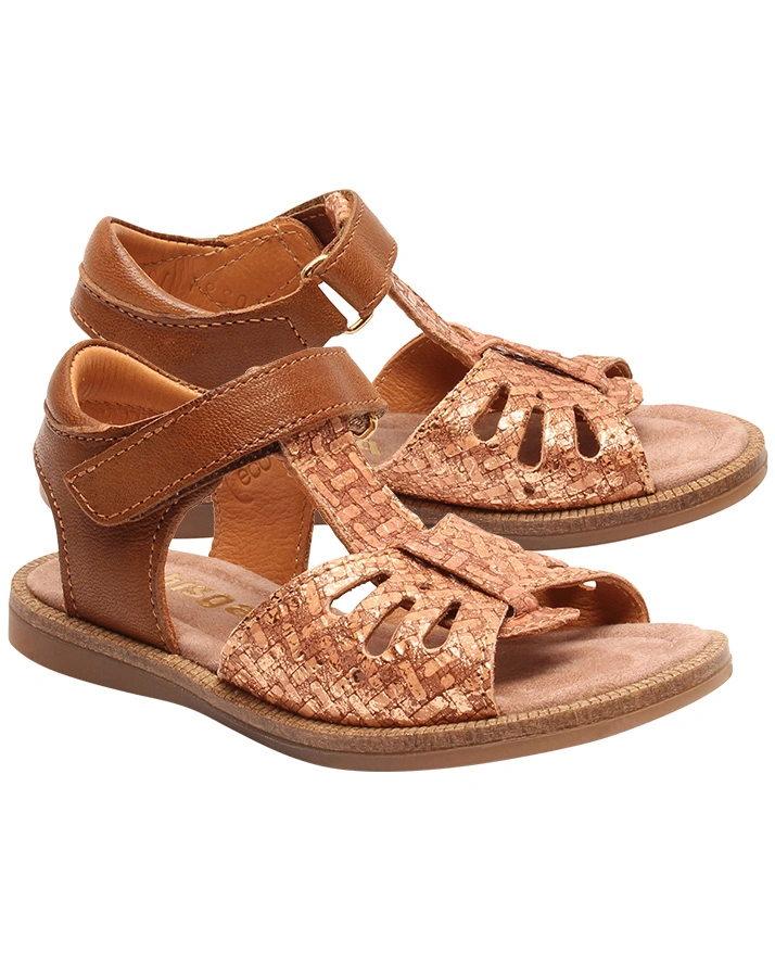 Leder-Sandalen CASSIDY in oak