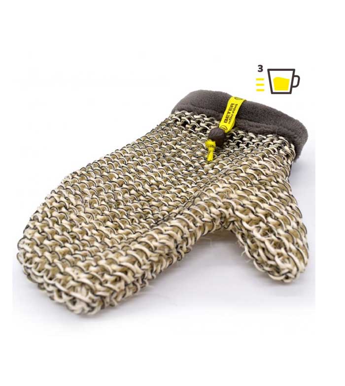 Beter - *Coffee O´clock* - Luva esfoliante de linho e sisal - Esfoliação 3