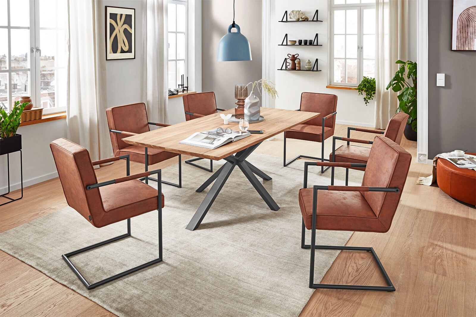 CASAVANTI Schwingstuhl RONDO Cognac