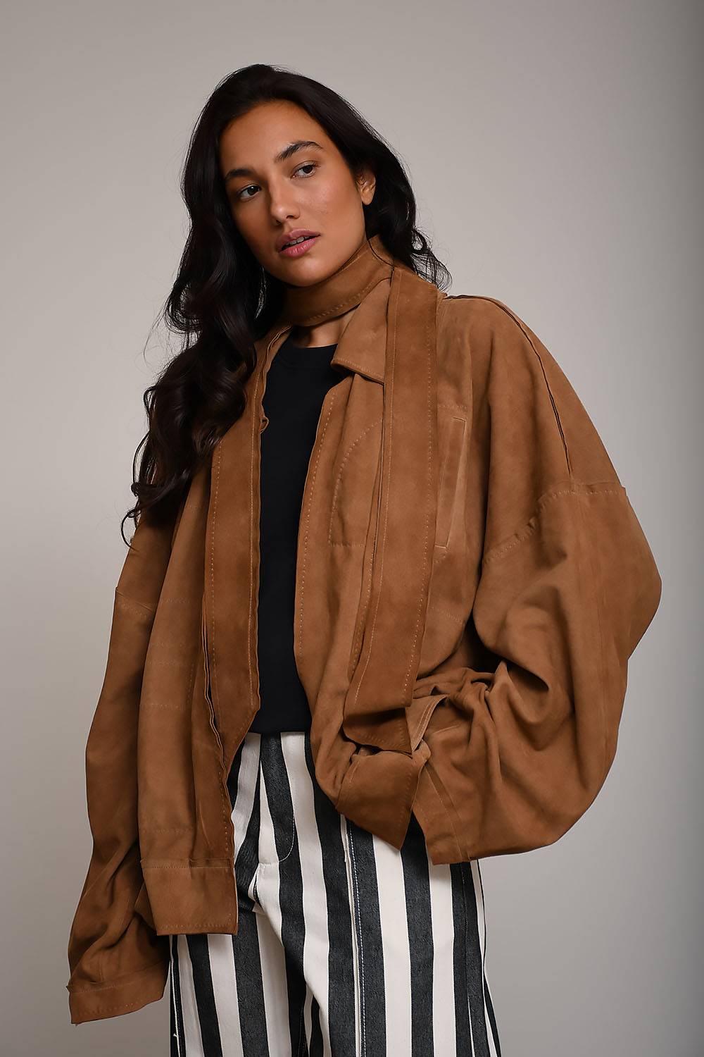 Emma suede bomber