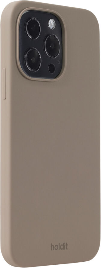 HoldIt Silicone Case iPhone 13 Pro Mocha Brown Lysebrun