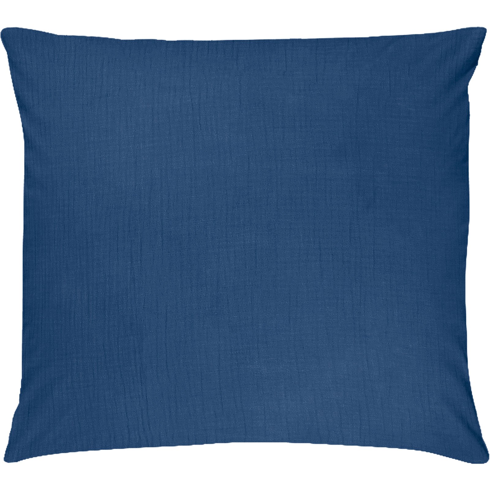 Bettwäsche Musselin mit Perkal uni blau 200x210 Duvetbezug Franz