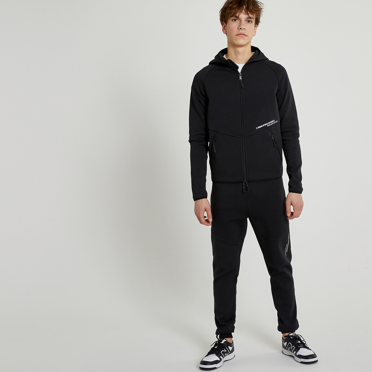 COLEÇÕES LA REDOUTE<br>Moletom com capuz e zíper, material técnico