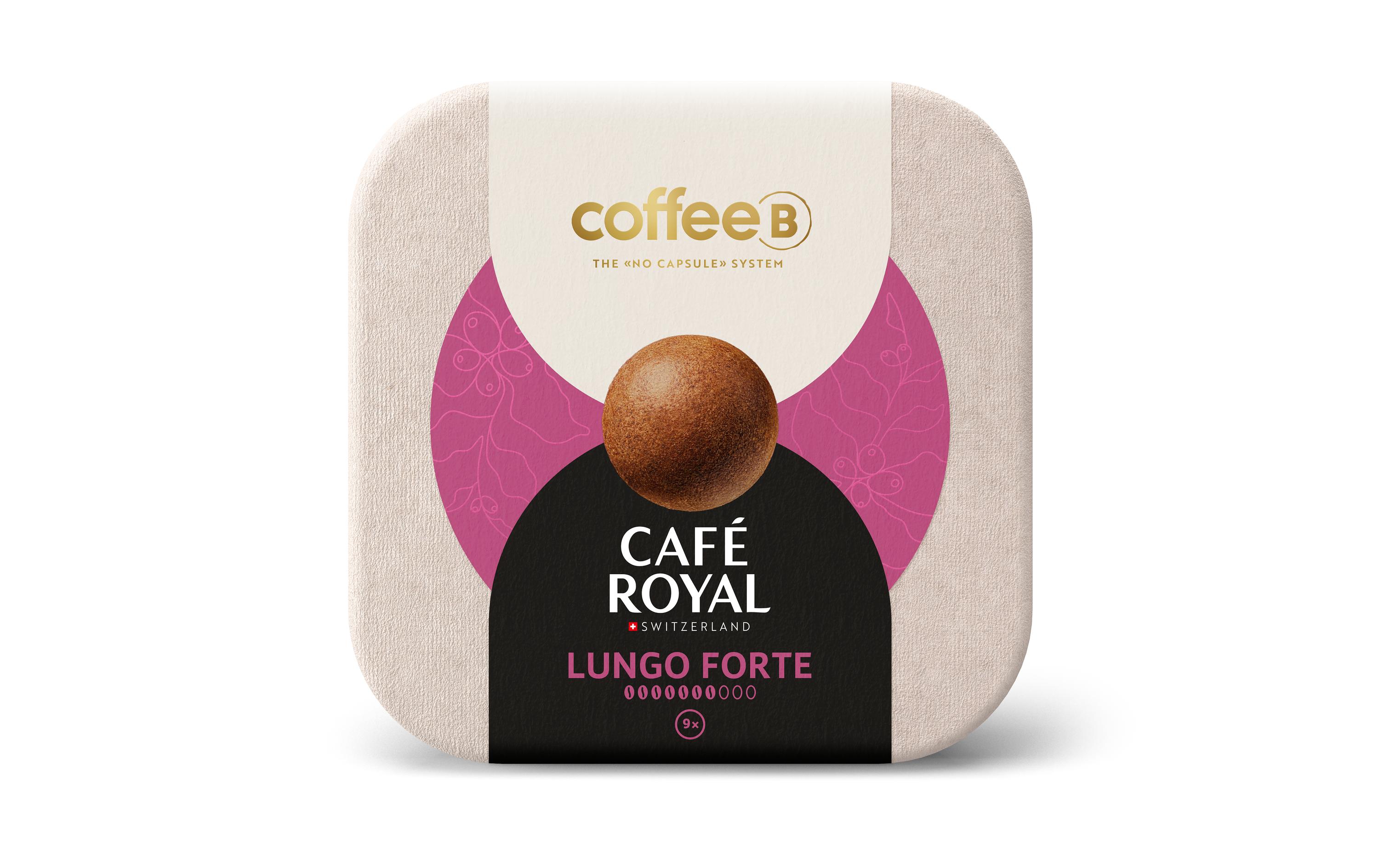 Coffee Balls Lungo Forte 9 StückGartenkompostierbare Coffee Balls für CoffeeB Globe Maschinen