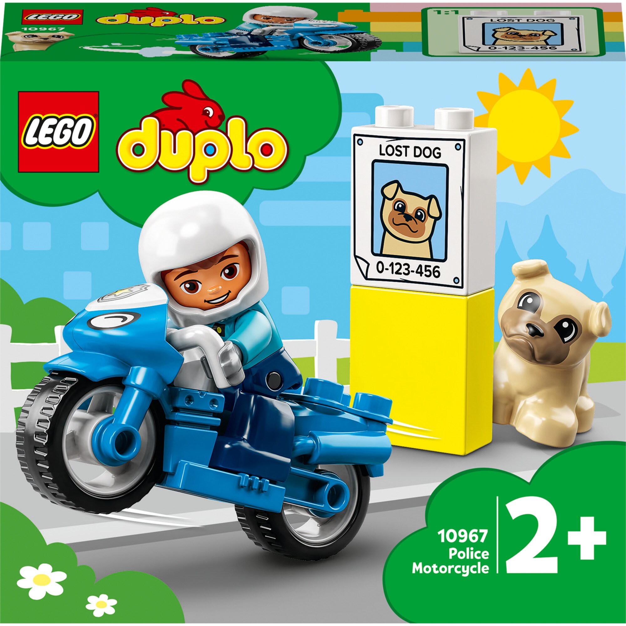 LEGO Konstruktionsspielzeug DUPLO Polizeimotorrad