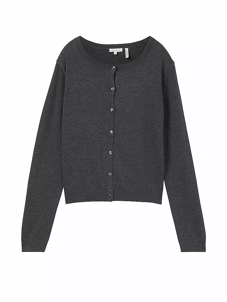 TOM TAILOR Strickjacke grau