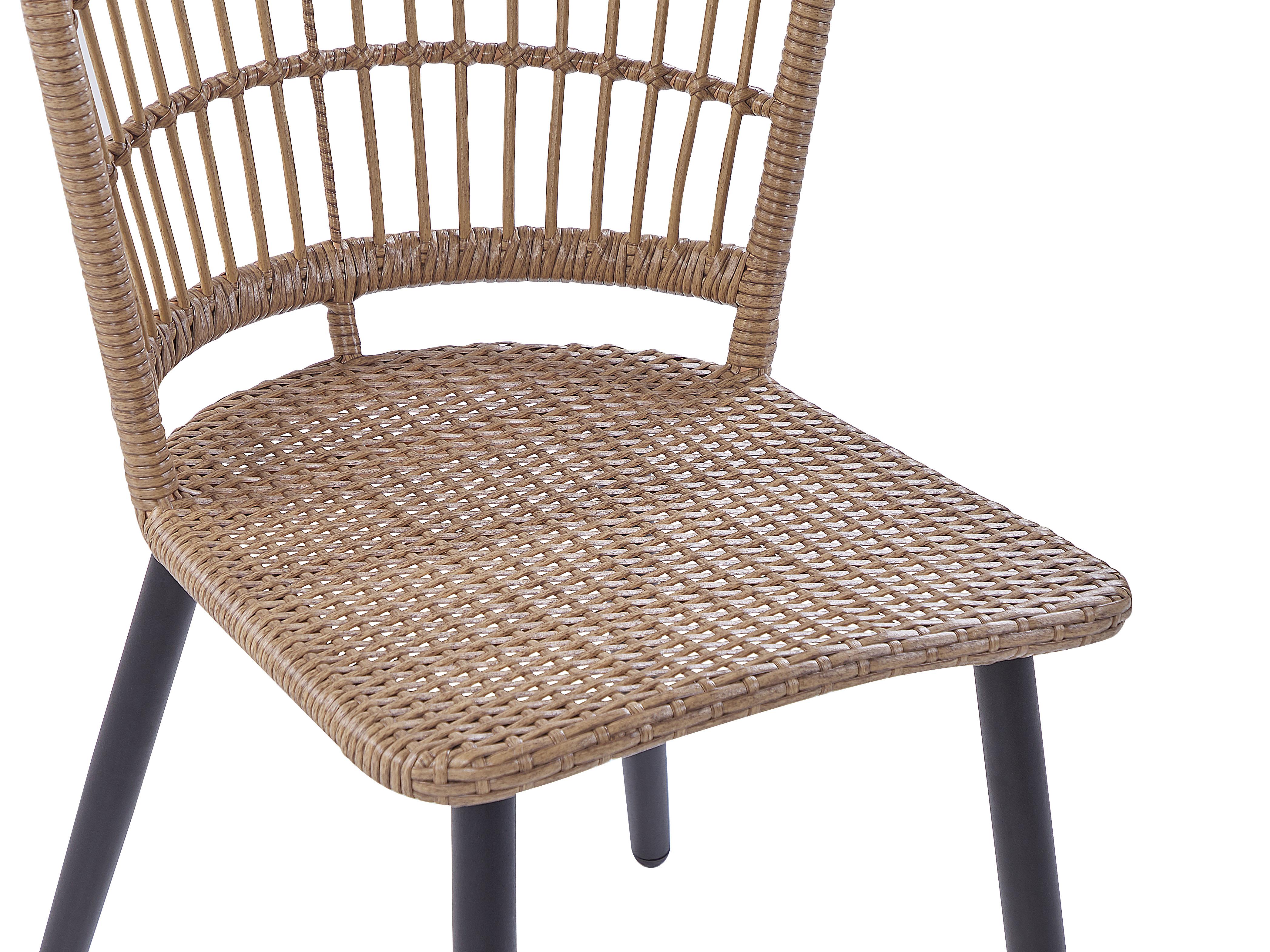 Tuinset 6-zits ALIANO met kussens PE rotan Pastelroze