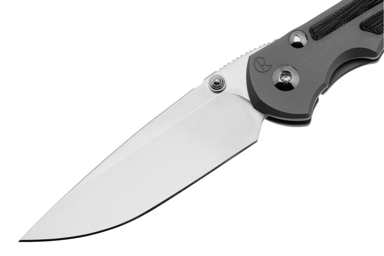 Chris Reeve Large Inkosi LIN-1116 Glass Blasted Inlay Micarta Black Drop Point, zakmes