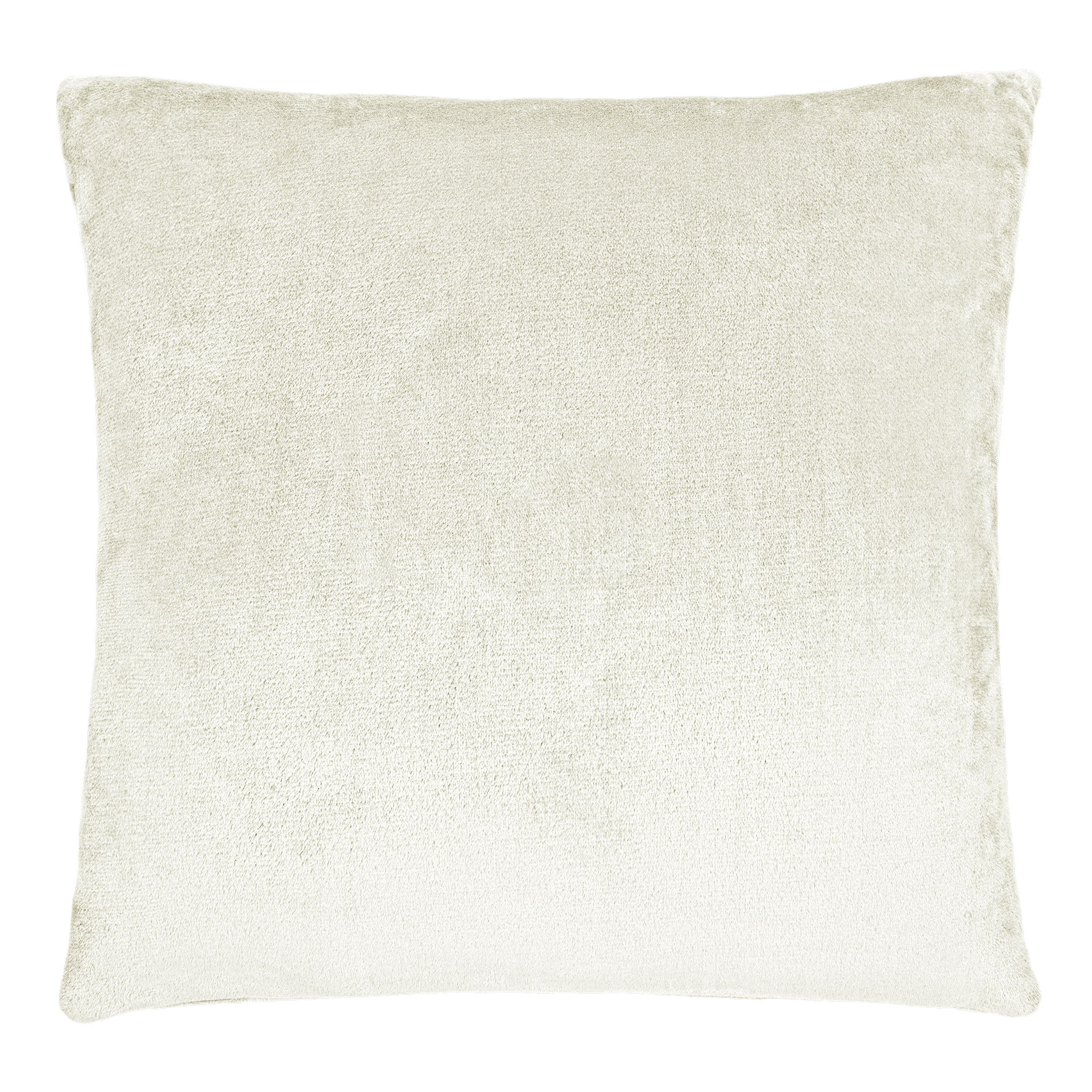 Flanellkissen - wollweiß - 45x45 cm