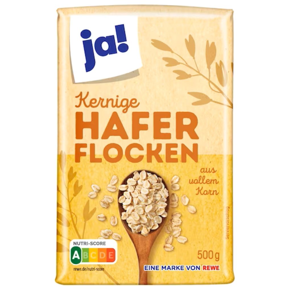 Ja! Kernige Haferflocken 500g MHD:7.8.25