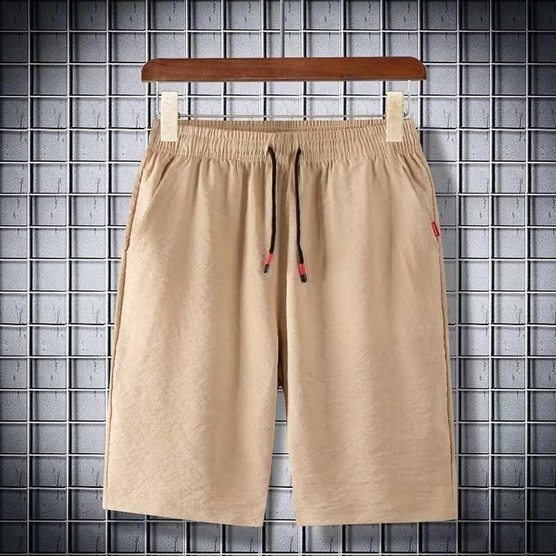Acritus - Effen shorts met elastische taille