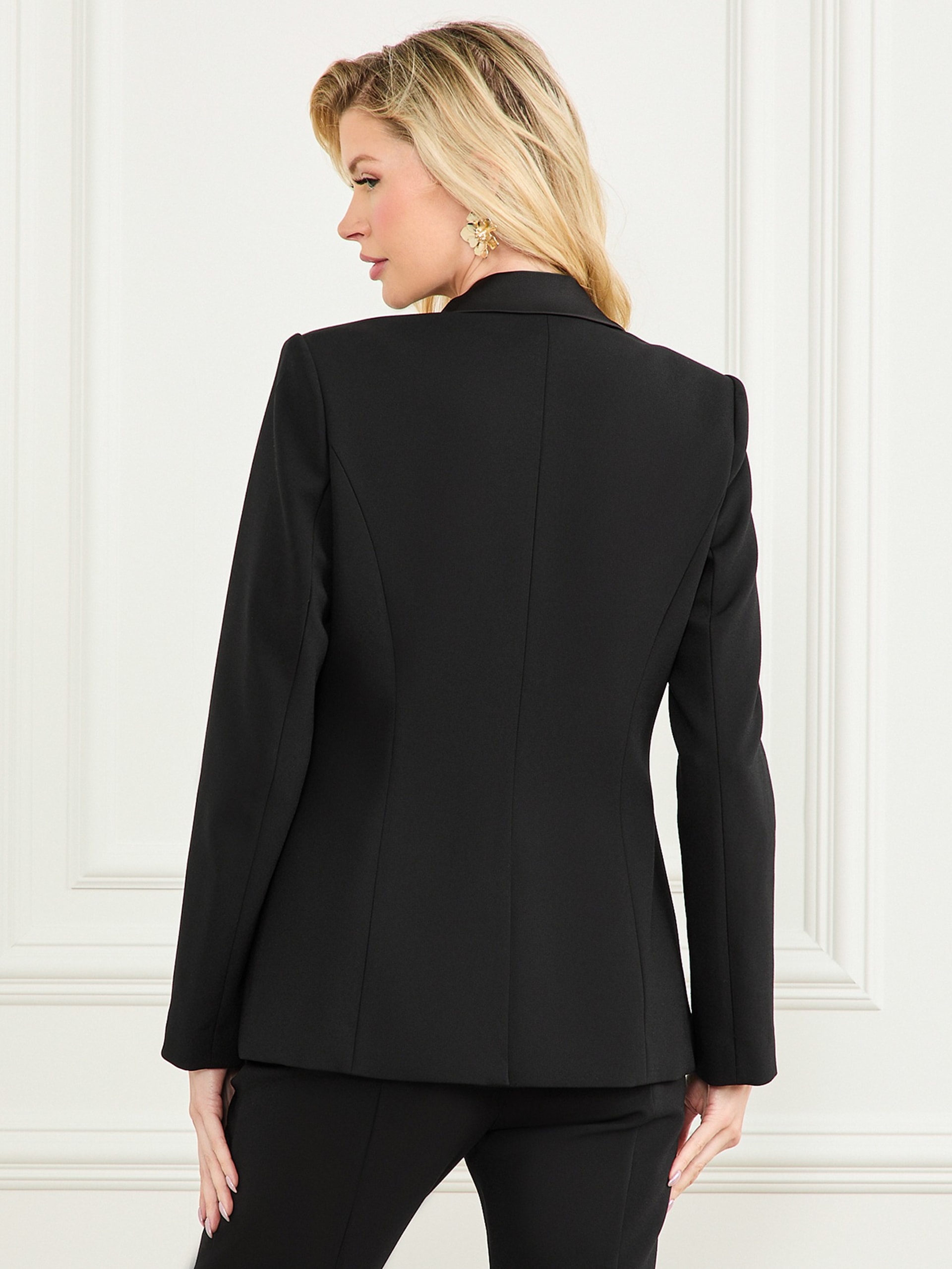 Blazer Orla com aplicações de miçangas