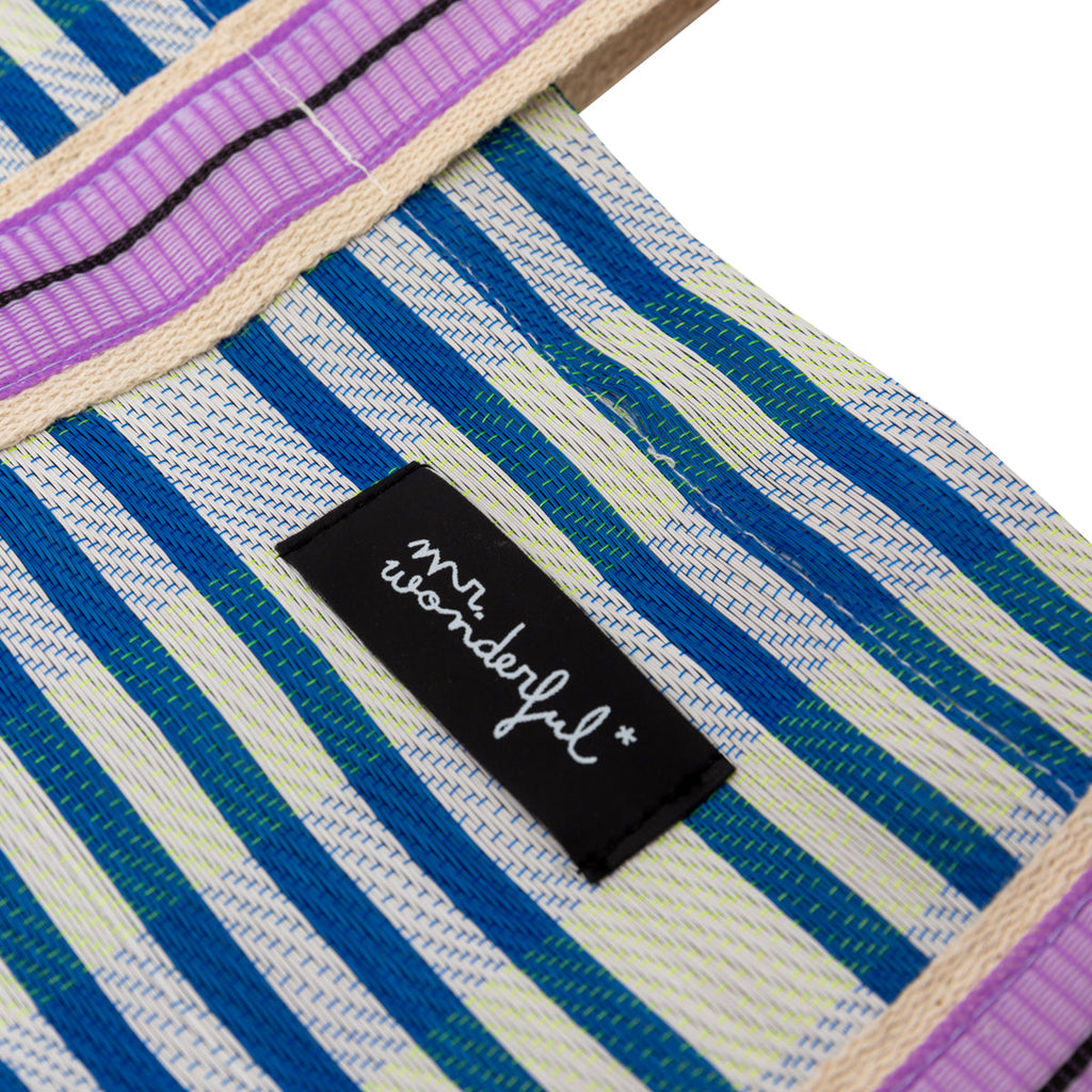 Tote Bag - Blue And White