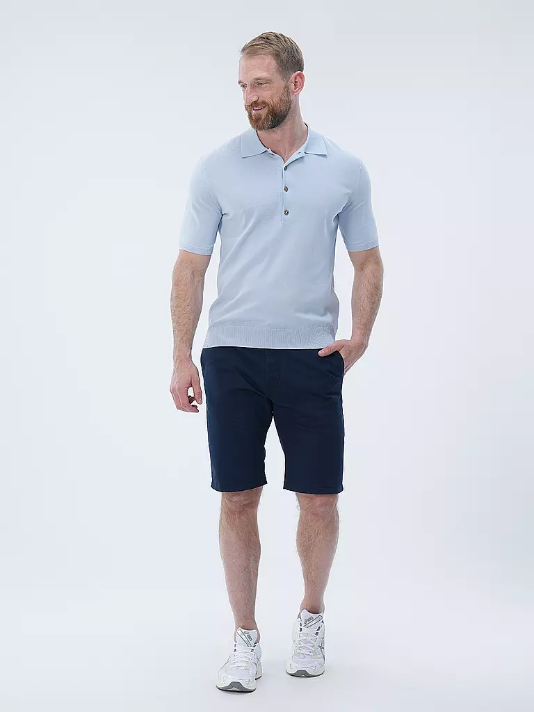 CLOSED Strickpoloshirt  blau