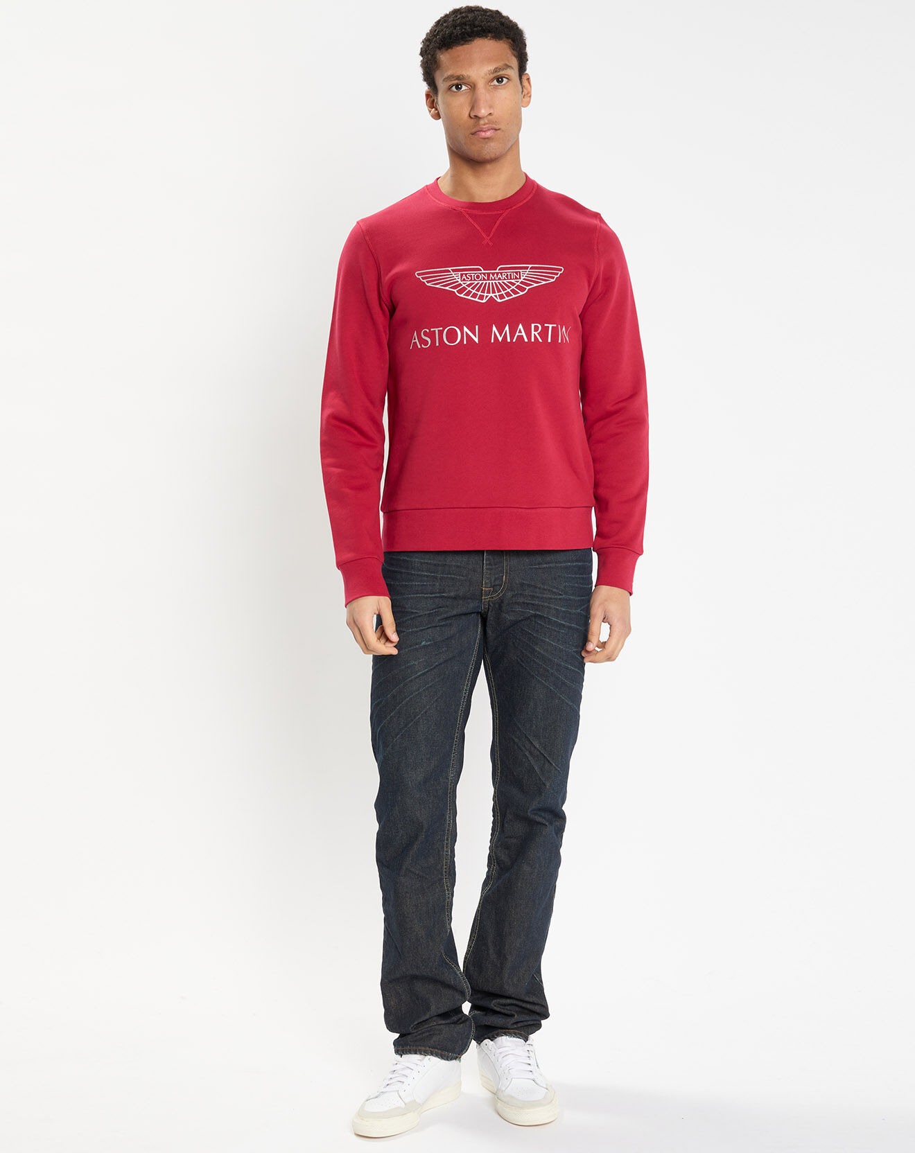 Hackett London Sweat col rond Aston Martin Racing rouge