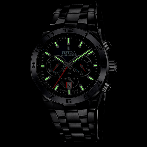 Festina Chrono Bike 20673 Herreur, Black/Blue, 44 mm