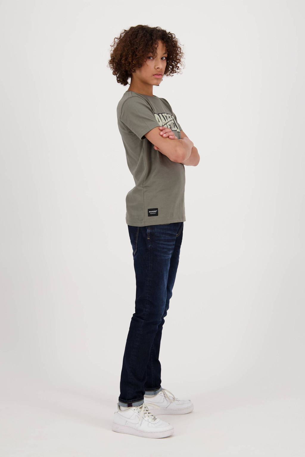 Raizzed T-shirt Iowa met logo armygroen