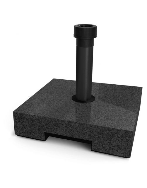 Helcosol Parasolvoet Tegel Graniet-Look - Tuinmeubelen - 40x40x10 cm 30 kg Graniet