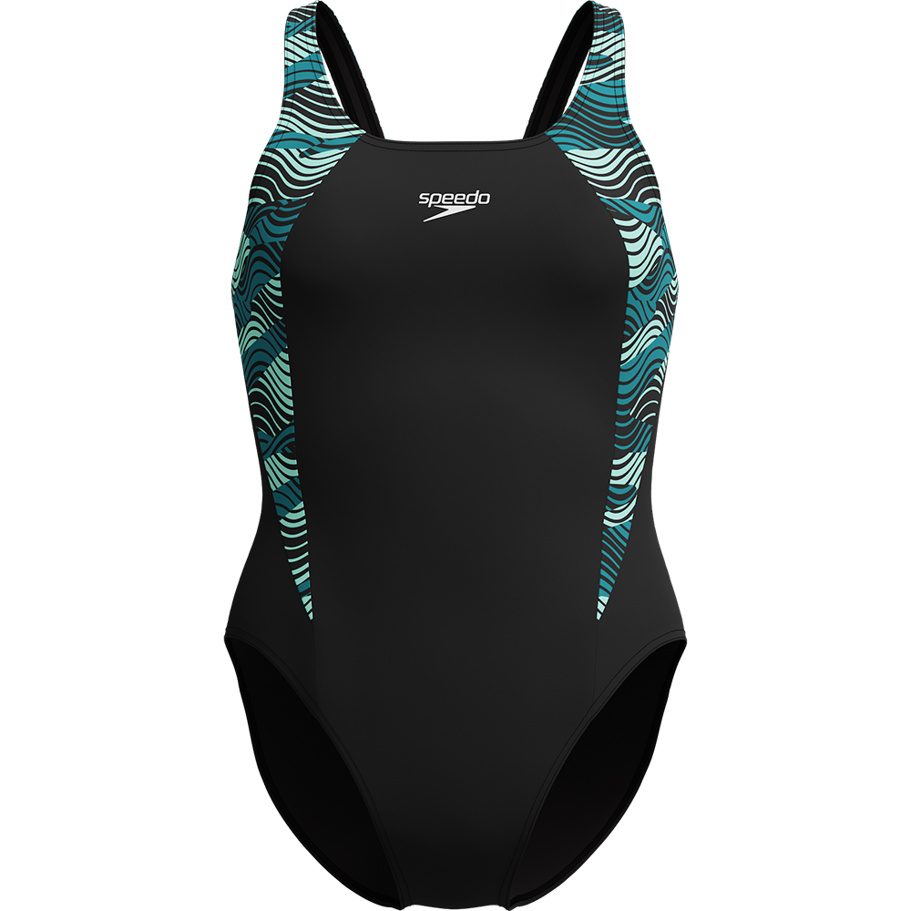 Speedo HyperBoom Splice Muscleback Badeanzug Damen dark teal