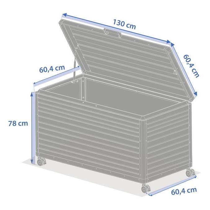Coffre de rangement EDENIO Graphite