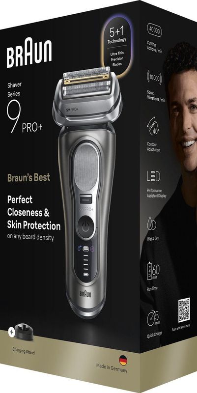 Braun - Series 9 PRO+ - Elektrisch Scheerapparaat - Grafiet - Pro SensoAdapt - 9615S