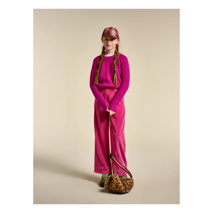 Bellerose Pull Col rond Diot | Rouge cerise