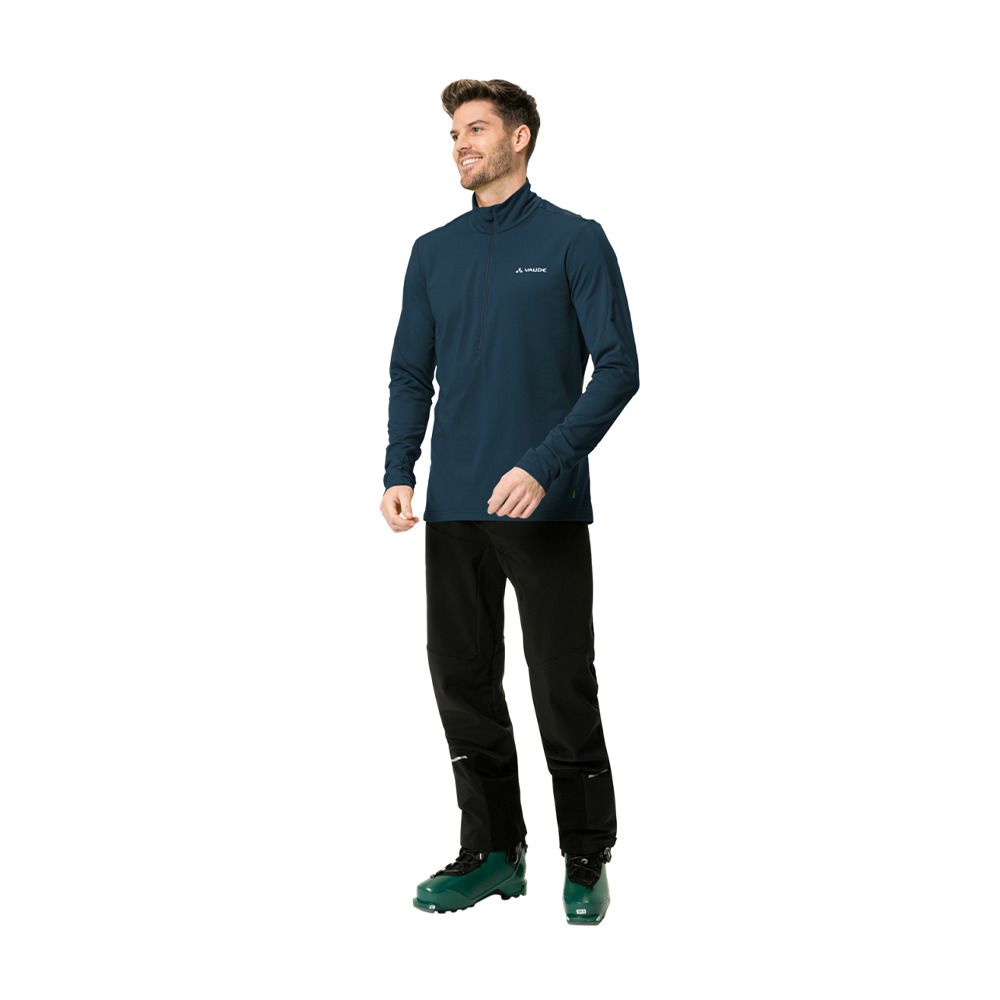 Vaude LIVIGNO HALFZIP II - Polaire Homme dark sea
